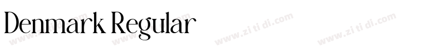 Denmark Regular字体转换